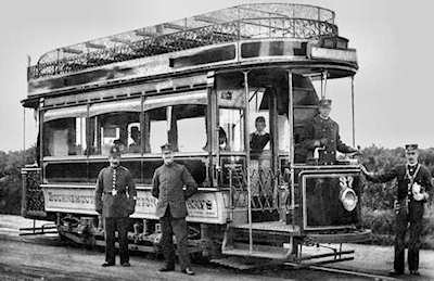 Tram at Queens Park